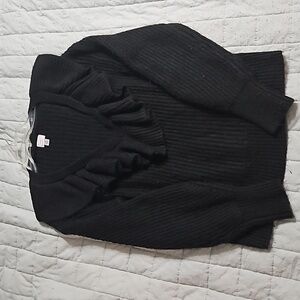 A New Day Ruffle Collar Sweater Size Medium